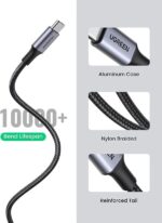 UGREEN Кабел USB А / USB-C 3A,1м, плетен /черен/ - US288 / 60126 - Image 5