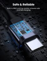 UGREEN Кабел USB А / USB-C 3A,1м, плетен /черен/ - US288 / 60126 - Image 6