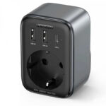 Адаптер за контакт UGREEN, 220V, AC 3680W, Бързо зарядно 2x USB-A, 1x USB-C, 30W, Черен - Image 2