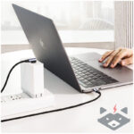 UGREEN US255 кабел USB-C към USB-C под ъгъл, 60W, 3A, 3m /сив/ - Image 7