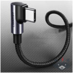 UGREEN US255 кабел USB-C към USB-C под ъгъл, 60W, 3A, 3m /сив/ - Image 5