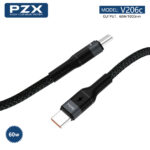 Кабел Type C - Type C PZX V206C 60W 1m - Image 4