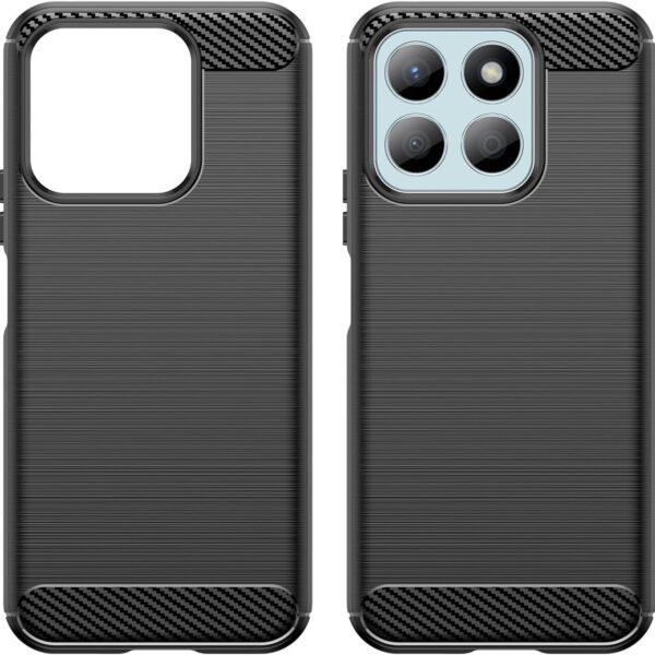 Honor X8b Силиконов гръб Plai CARBON /черен/