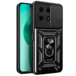 Honor X8b ударозащитен калъф Ring Bucephalus /черен/