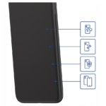 Samsung Xcover 7 Калъф Silicone Matt /черен/ - Image 3