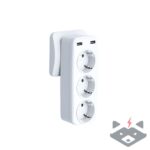 Разклонител Smart Plug XO, 3 Гнезда + 2USB-A, WL08 /бял/ - Image 2