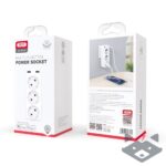 Разклонител Smart Plug XO, 3 Гнезда + 2USB-A, WL08 /бял/ - Image 6