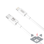 20W - Кабел Type-C - Lightning - XO 1m NB-Q189A /бял/