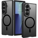 Samsung Galaxy Z Fold 7 Калъф Go Boy Акрилен Силикон Мат MagSafe /черна рамка/