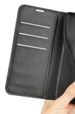 Realme C31 Калъф Leather Wallet /черен/ - Image 4