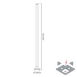 LED Лампа VL-TF20-RGB AMBIENT FLOOR 150см. /бяла/ - Image 9