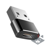 USB-A 2.0 към USB-C Преходник адаптер /черен/