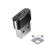 USB-A 2.0 към USB-C Преходник адаптер /черен/ - Image 2
