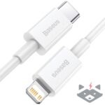 20W - 1m BASEUS Кабел Type-C - Lightning Superior /бял/ - Image 2