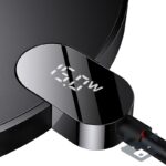 Безжично зарядно устройство Baseus Digital Led Display Gen 2, 15W, 1.67A /черно/ - Image 3
