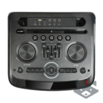 12" - Професионална Караоке Тонколона Homey HM-1003-SP12H с два безжични микрофона - Image 2