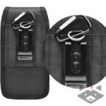 Универсална чанта за телефон OXFORD - iPhone 13 Pro Max / Samsung Galaxy S21 Ultra / Xiaomi 12 Ultra /черен/ - Image 6