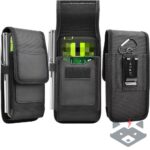 Универсална чанта за телефон OXFORD - iPhone 13 Pro Max / Samsung Galaxy S21 Ultra / Xiaomi 12 Ultra /черен/ - Image 4