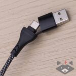 66W - 1,0 m Кабел USB + Type C Maxlife ALLin1 Lightning + 2x USB-C   /черен/ - Image 3