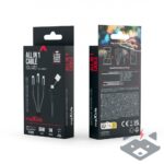 66W - 1,0 m Кабел USB + Type C Maxlife ALLin1 Lightning + 2x USB-C   /черен/ - Image 9