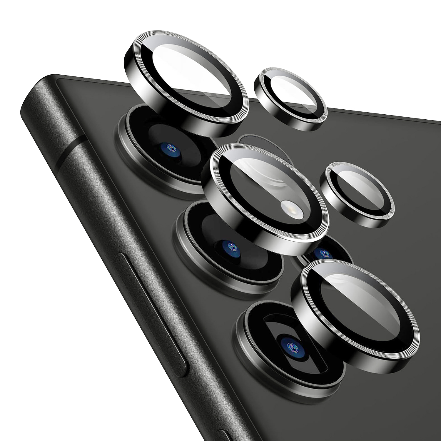 vensfon.com-metal-camera-lens-samsung-s24-ultra-titanium-black Samsung S23 Ultra Metal Camera Lens Протектор за камера /titanium black/ - Image 1