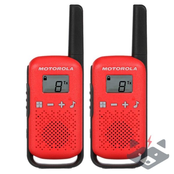 Motorola T42 комплект радиостанции , Уоки-токи, /червен/-2 бр