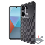 Xiaomi Redmi Note 13 4G Калъф Plaid CARBON /черен/