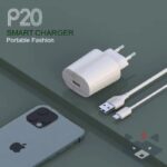 220V Зарядно USB PZX P20 2.1А + кабел Type C - Image 2