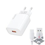 220V Зарядно USB PZX P46 Fast Charge 40W 5A + кабел Type C