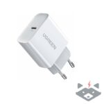 Зарядно 220V 1xUSB-C, 20W, PD UGREEN /Бял/