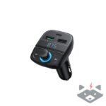Зарядно за кола  FM Трансмитер Ugreen CD229, Bluetooth 5.0/USB/TF/micro SD /черно/ - Image 5