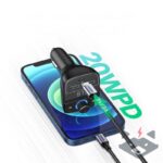 Зарядно за кола  FM Трансмитер Ugreen CD229, Bluetooth 5.0/USB/TF/micro SD /черно/ - Image 4