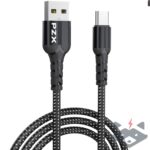 3А - 1метър Кабел плетен /USB – Type C/ PZX V146s