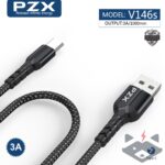 3А - 1метър Кабел плетен /USB – Type C/ PZX V146s - Image 4