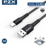 3А - 1метър Кабел плетен /USB – Type C/ PZX V146s - Image 3