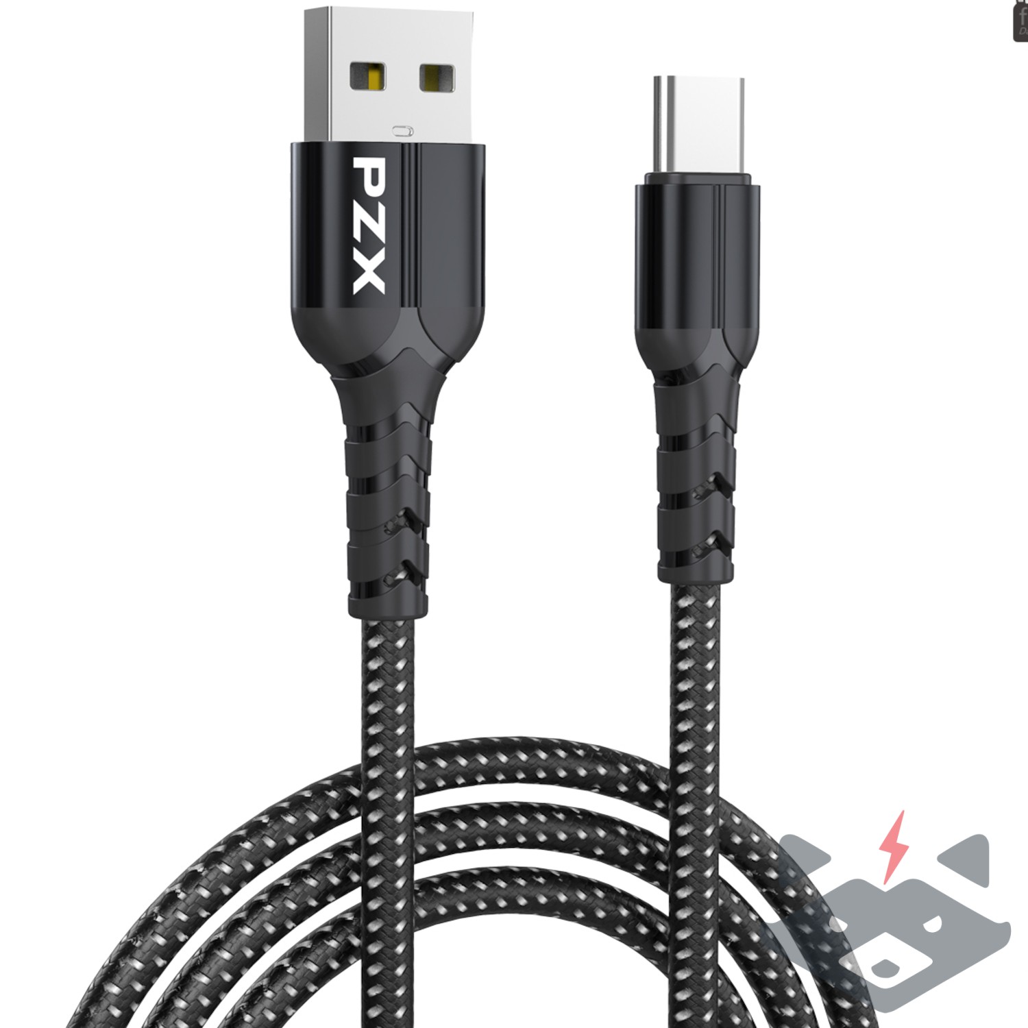 vensfon.com-v146 3А - 1метър Кабел плетен /USB – Type C/ PZX V146s - Image 1