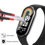 XIAOMI​ BAND​ 8 удароустойчив силиконов протектор 3D Tempered Pet Glass - Image 3