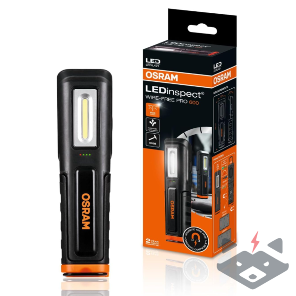 LED Фенер с безжично зареждане OSRAM LEDinspect WIRE-FREE PRO 600 6W