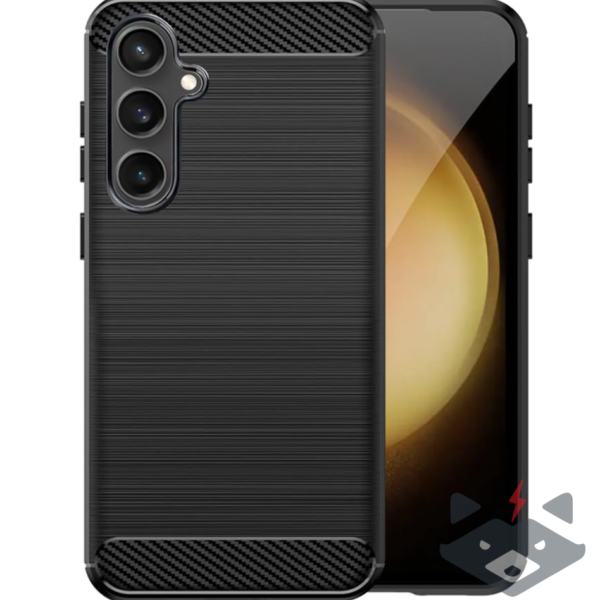 Samsung S25 Plus Калъф CARBON /черен/