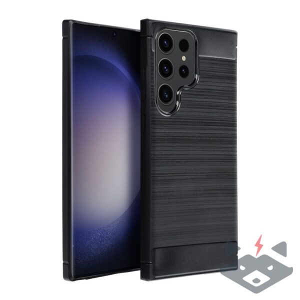 Samsung S25 Ultra Калъф CARBON /черен/
