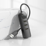 USB HUB 2.0 Borofone DH5- 4 usb порта/черен/ - Image 7