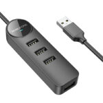 USB HUB 2.0 Borofone DH5- 4 usb порта/черен/ - Image 2