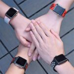 iWatch 38/40mm -Силиконова каишка - Синя/Розово - Image 5