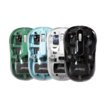 Безжична мишка Jedel Wd141, Презаржедаема, USB+type C+Bluetooth /черна/