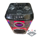 12" - Професионална Караоке Тонколона Homey HM-1003-SP12H с два безжични микрофона - Image 5