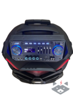 18" - Професионална Караоке тонколона Homey HM-1001-SP18 с два безжични микрофона - Image 3