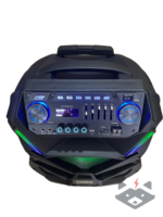 18" - Професионална Караоке тонколона Homey HM-1001-SP18 с два безжични микрофона - Image 4