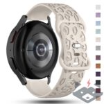 Универсална каишка /20mm/ Smart Watch,  каишка Leopard Pattern Strap /черна/ - Image 6
