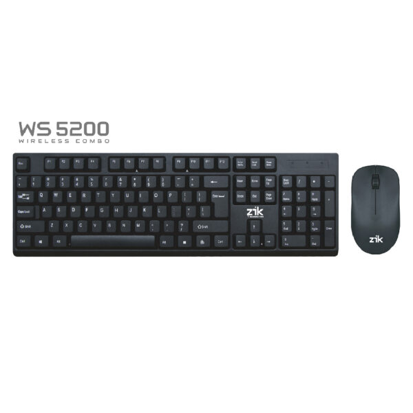 Комплект безжични клавиатура и мишка Zik WS5200, Кирилизирана по БДС