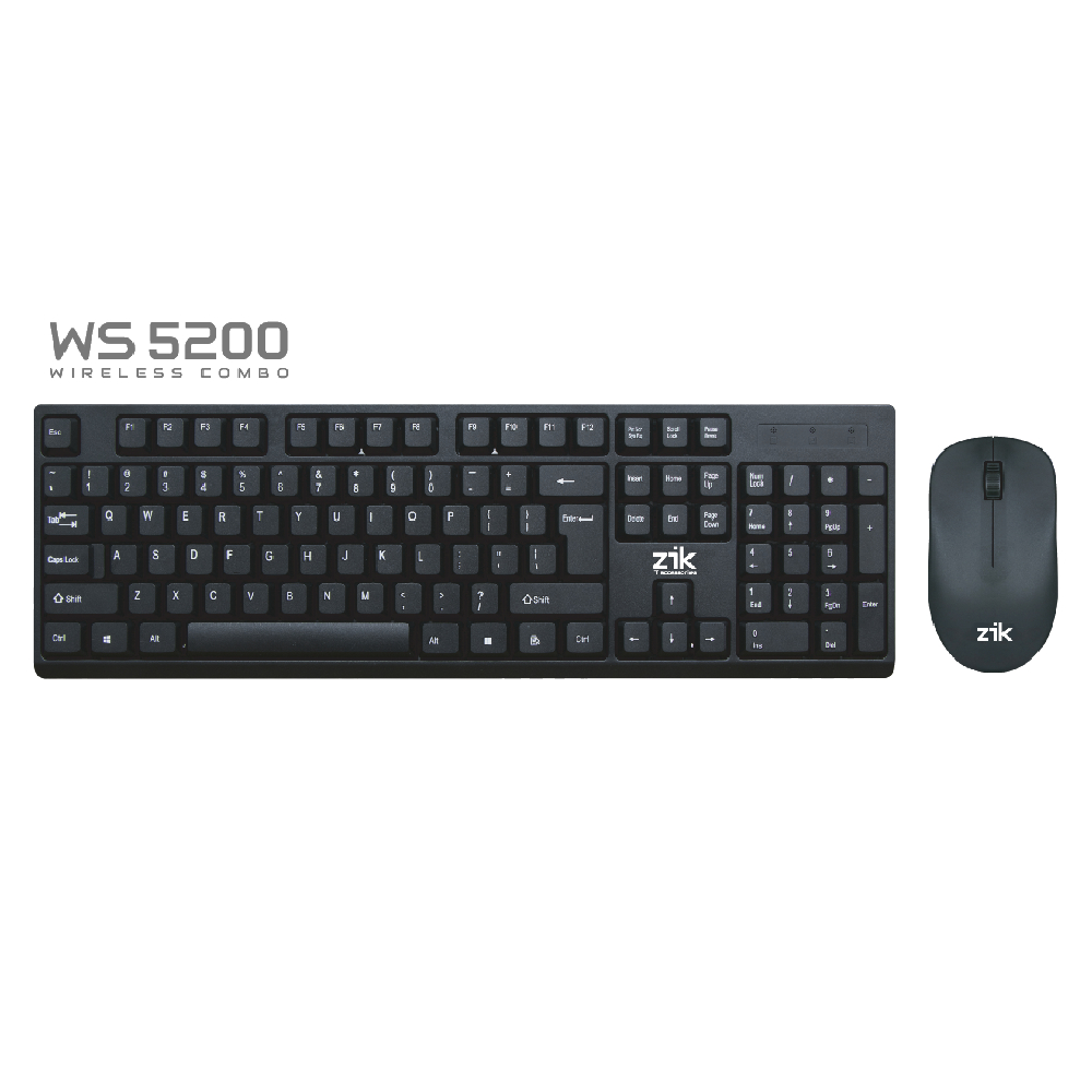 ws5200 Комплект безжични клавиатура и мишка Zik WS5200, Кирилизирана по БДС - Image 1